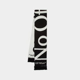Echarpe Wo No Offence - Off White - Laine - Noir/Blanc