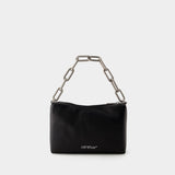 Sac Block Quote - Off White - Cuir - Noir/Argenté