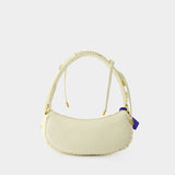 Sac Porté Épaule Edge Weaving - Off White - Cuir - Beige