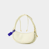 Sac Porté Épaule Edge Weaving - Off White - Cuir - Beige