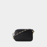 Sac à bandoulière à Plaque Logo - Dolce&Gabbana - Cuir - Noir