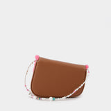 Sac Crash Pm en Cuir Marron et Blanc