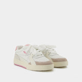 Sneakers Palm University - Palm Angels - Cuir - Blanc/Rose