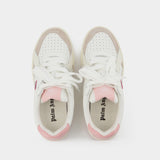 Sneakers Palm University - Palm Angels - Cuir - Blanc/Rose