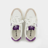 Sneakers Palm University - Palm Angels - Cuir - Blanc/Violet