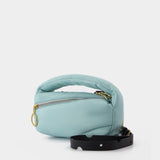 Pochette Pump 19 en Cuir Bleu