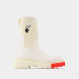 Bottines New Rainboot Sponge en Blanc