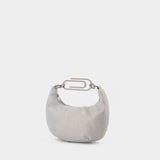 Sac Binder Clip 20 en Strass / Bleu