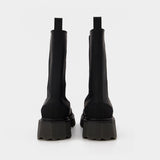 Bottines Sponge High Chelsea en Cuir Noir