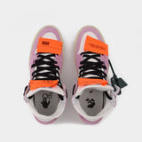Baskets Off Court 3.0 en Suède/Toile Blanche/Violette
