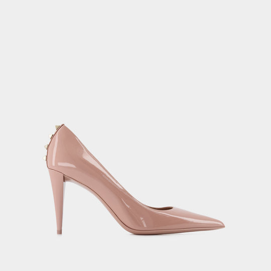 Escarpins Rockstud - Valentino Garavani - Cuir - Rose
