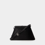 Sac Hobo Numbers Medium - MM6 Maison Margiela - Cuir - Noir