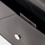 Sac Hobo Numbers Medium - MM6 Maison Margiela - Cuir - Noir