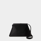 Sac Hobo Numbers Medium - MM6 Maison Margiela - Cuir - Noir
