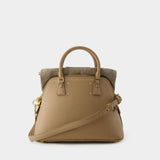 Sac Hobo 5ac Classique Mini - Maison Margiela - Cuir - Beige
