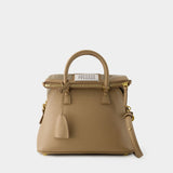Sac Hobo 5ac Classique Mini - Maison Margiela - Cuir - Beige