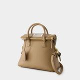 Sac Hobo 5ac Classique Mini - Maison Margiela - Cuir - Beige
