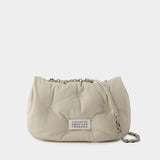 Sac Hobo Glam Slam Flap Medium - Maison Margiela - Cuir - Beige