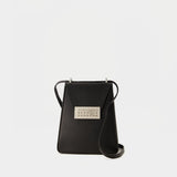 Sac À Bandoulière Mini Numbers Vertical Mini - MM6 Maison Margiela - Cuir - Noir