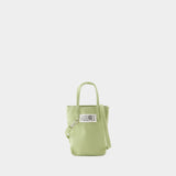 Sac Mini Shopping - MM6 Maison Margiela - Coton - Beige