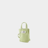 Sac Mini Shopping - MM6 Maison Margiela - Coton - Beige