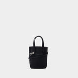 Sac Mini Shopping - MM6 Maison Margiela - Coton - Noir