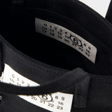 Sac Mini Shopping - MM6 Maison Margiela - Coton - Noir