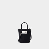 Sac Mini Shopping - MM6 Maison Margiela - Coton - Noir