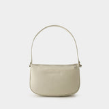 Sac Hobo Double Slouchy - MM6 Maison Margiela - Cuir - Blanc