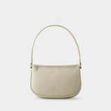 Sac Hobo Double Slouchy - MM6 Maison Margiela - Cuir - Blanc