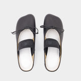 Ballerines Slipper - MM6 Maison Margiela - Cuir - Noir