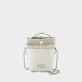 Sac Hobo 5Ac Small - Maison Margiela - Cuir - Blanc