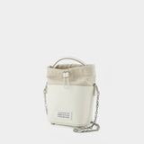 Sac Hobo 5Ac Small - Maison Margiela - Cuir - Blanc