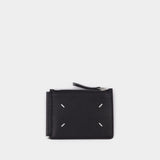 Portefeuille Bifold Wallet With C en Cuir Noir