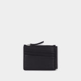 Portefeuille Bifold Wallet With C en Cuir Noir