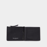 Portefeuille Bifold Wallet With C en Cuir Noir