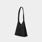 Sac Hobo Flap Japanese - Mm6 Maison Margiela - Cuir - Noir