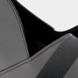 Sac Hobo Flap Japanese - Mm6 Maison Margiela - Cuir - Noir