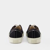 Baskets Tabi Low en Cuir Noir et Blanc