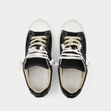 Baskets Evolution Low Top en Cuir Noir