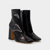 Bottines en Toile/Cuir Noir