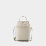 Sac Hobo 5Ac Bucket Small - Maison Margiela - Cuir - Beige