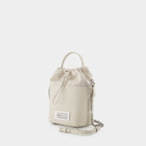 Sac Hobo 5Ac Bucket Small - Maison Margiela - Cuir - Beige