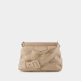 Sac À Main Glam Slam Classique Small - Maison Margiela - Cuir - Beige