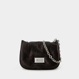 Sac Hobo Glam Slam Flap Small - Maison Margiela - Cuir - Noir