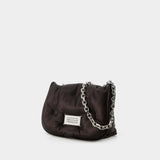 Sac Hobo Glam Slam Flap Small - Maison Margiela - Cuir - Noir