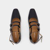 Ballerines Babies low - Maison Margiela - Cuir Verni - Noir