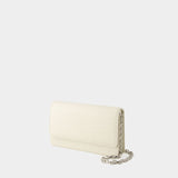 Wallet On Chain Medium - Maison Margiela - Cuir - Beige