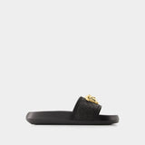 Mules Medusa Pool - Versace - Caoutchouc - Noir