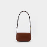 Sac Vlogo Chain Small en Cuir Marron